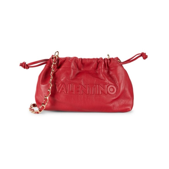 ‼️RARE‼️🎸💯AUTH. MARIO VALENTINO 🎸🔥NWT🔥Leather crossbody bag in Lipstick Red